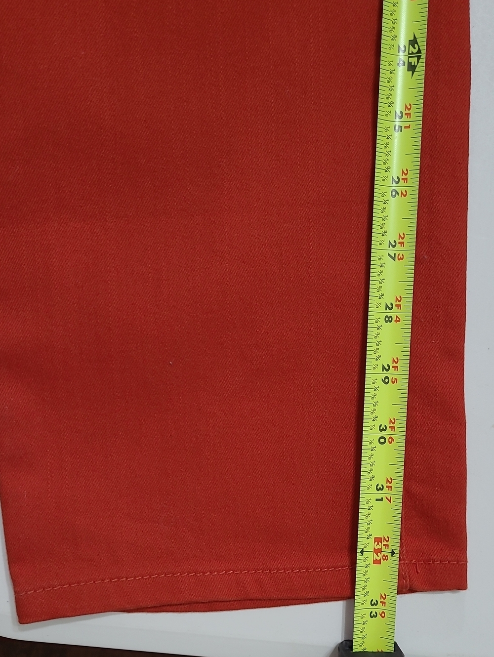 Ashley Stewart Dark Orange Jeans with Faux front pockets size 18 - Picture 6 of 7